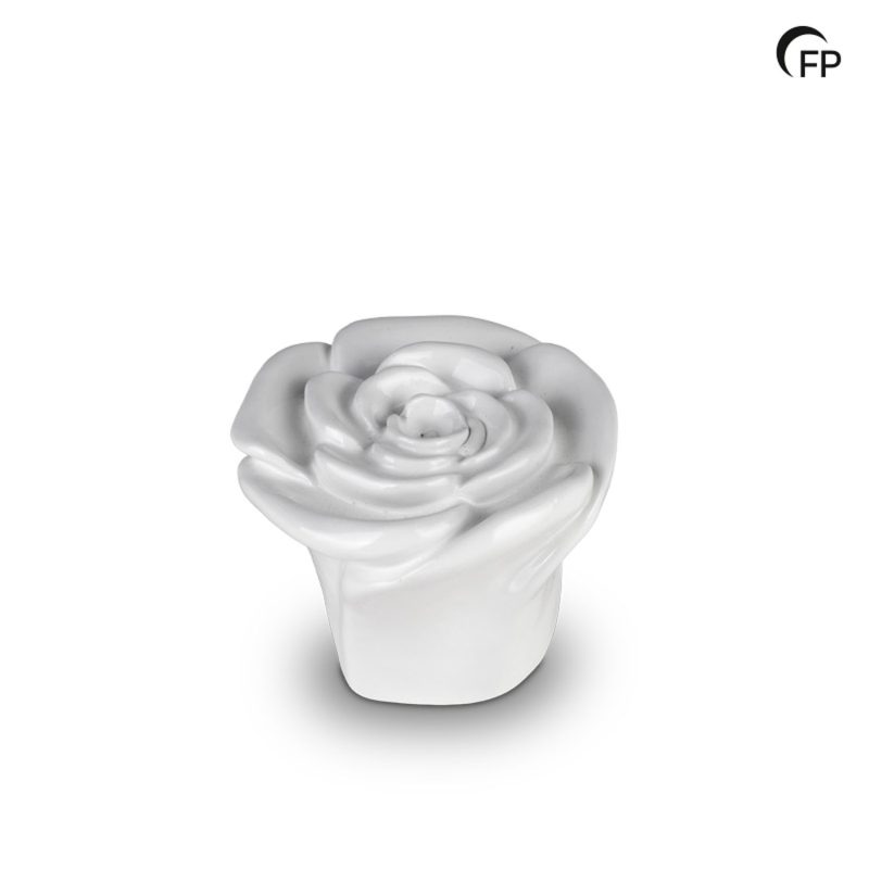 FPU 078 Keramische kunst urn keepsake Rosa Wit