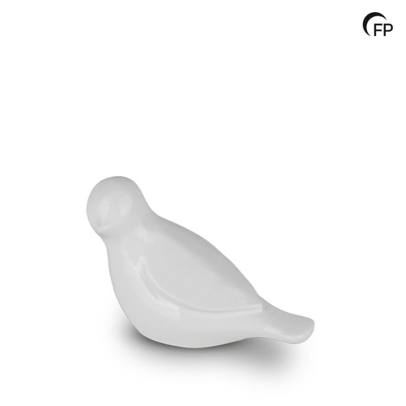 FPU 080 Keramische kunst urn keepsake Whistling Bird Wit