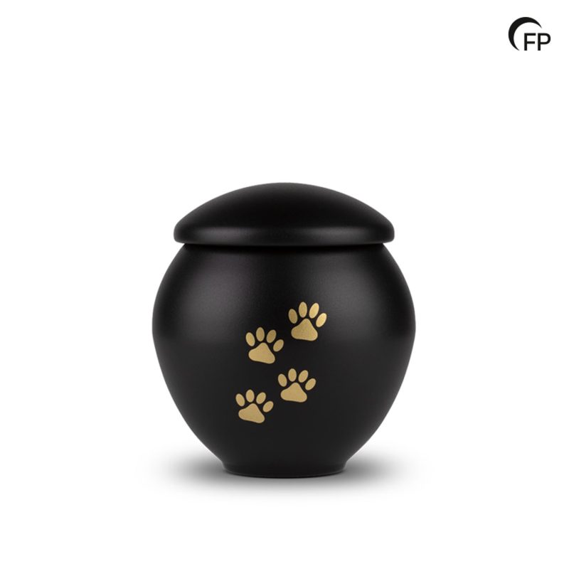 HU 901 L Metaal dierenurn groot - Eternal Black