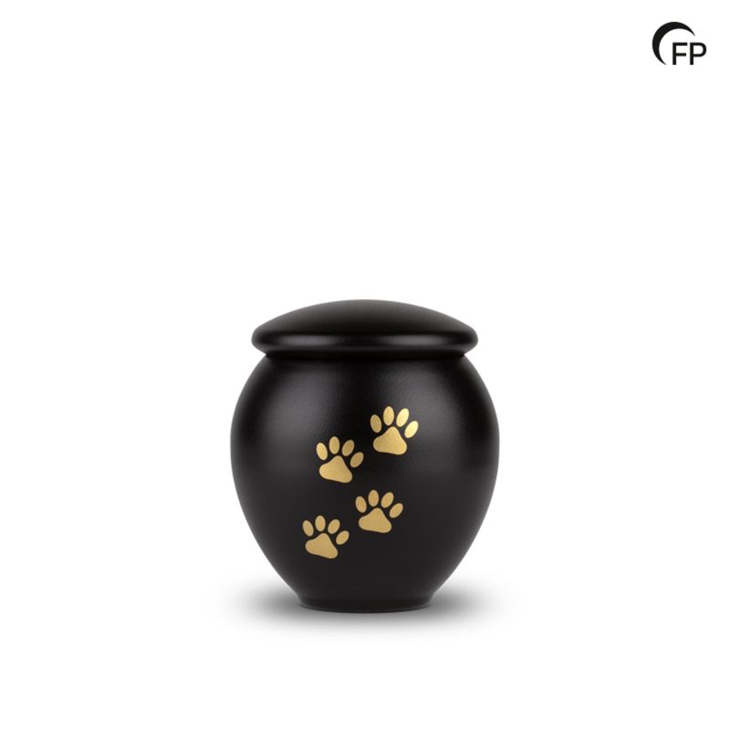HU 901 M Metaal dierenurn medium - Eternal Black