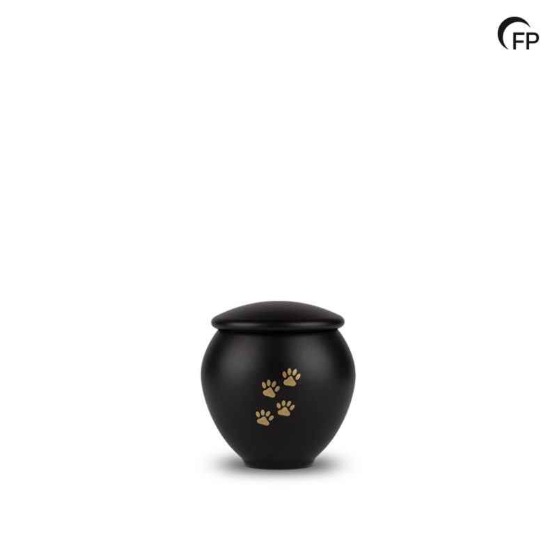 HU 901 S Metaal dierenurn klein - Eternal Black