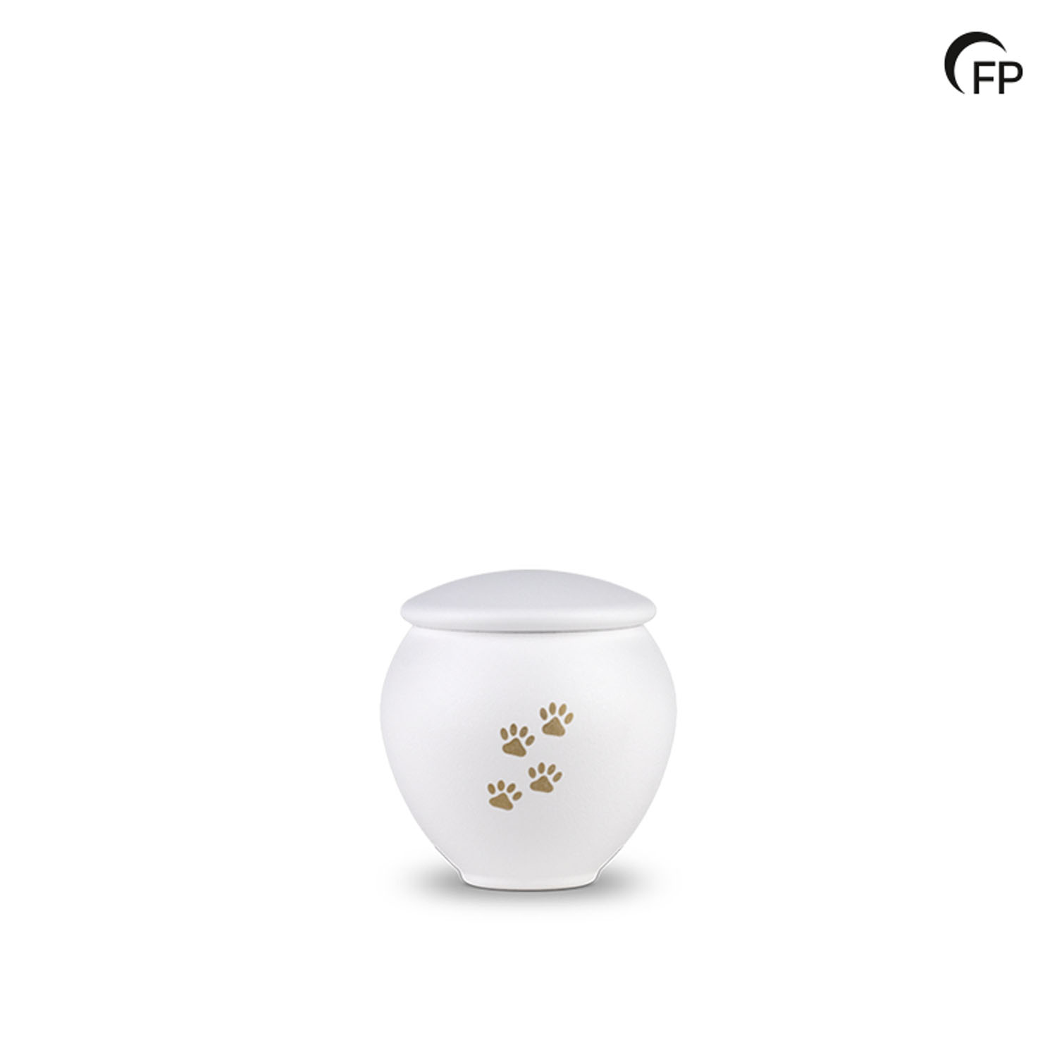HU 902 S Metaal dierenurn klein - Serenity White