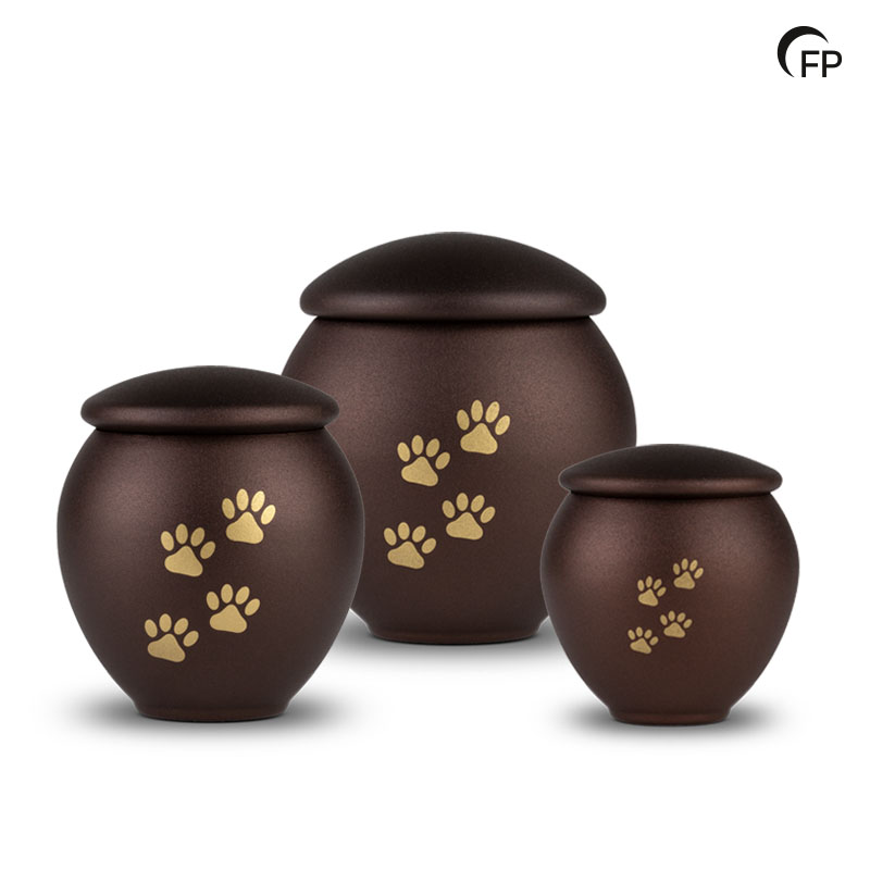 HU 903 S Metaal dierenurn klein - Bronze Memory