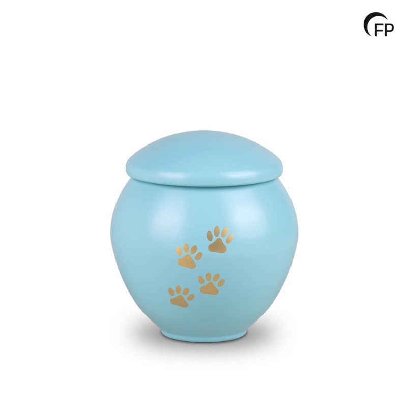 HU 907 L Metaal dierenurn groot - Tiffany Grace