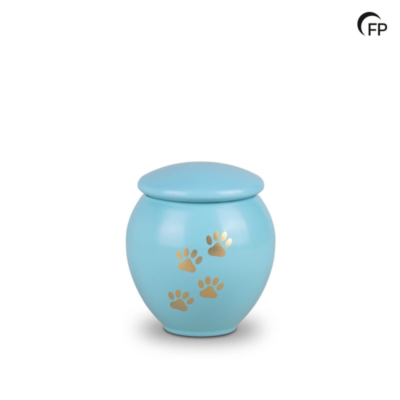 HU 907 M Metaal dierenurn medium - Tiffany Grace