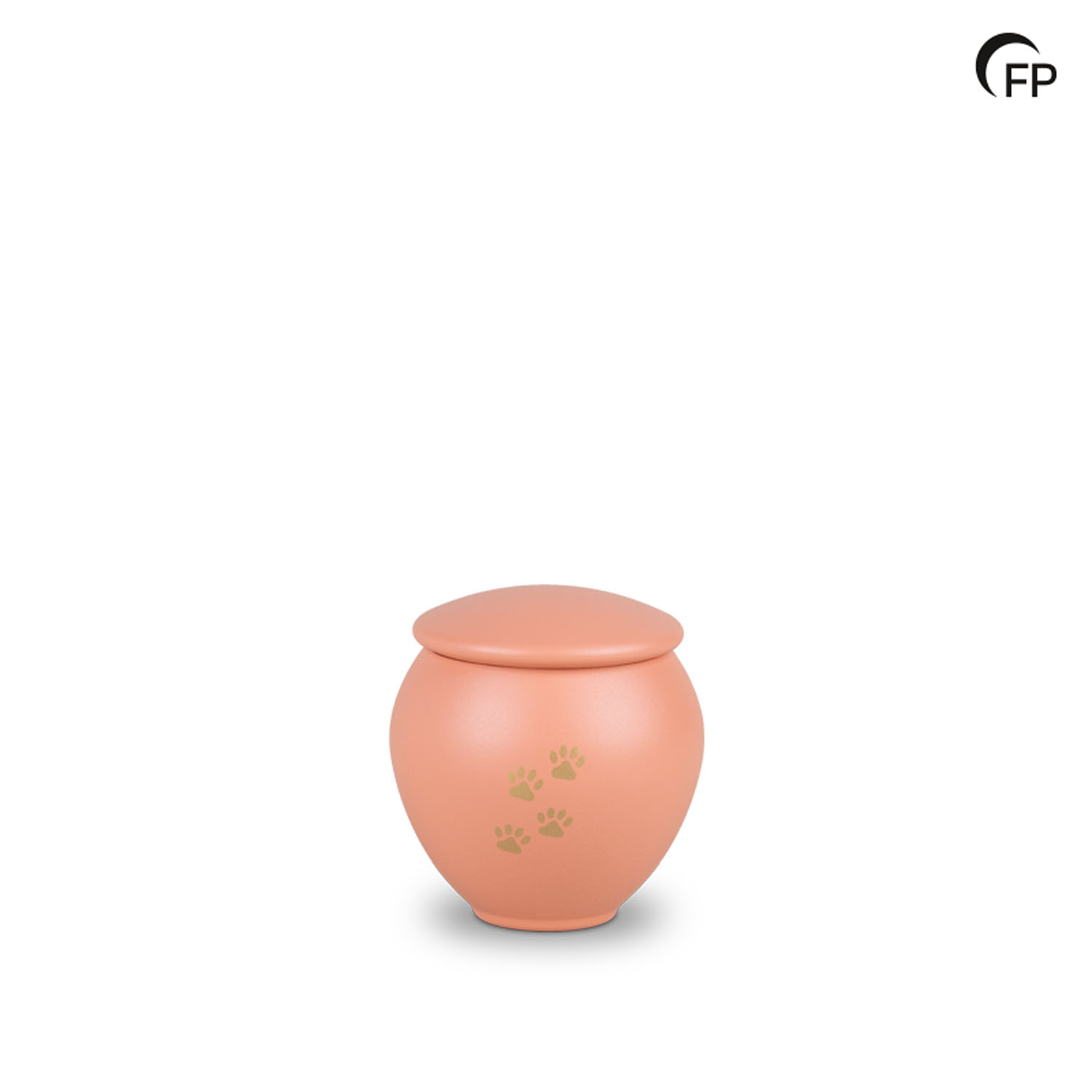 HU 908 S Metaal dierenurn klein - Peach Sunset