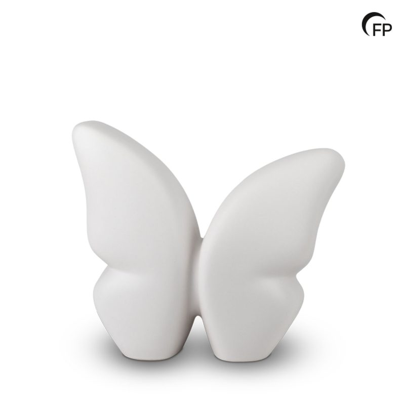 KU 072 M Keramische medium urn Butterfly