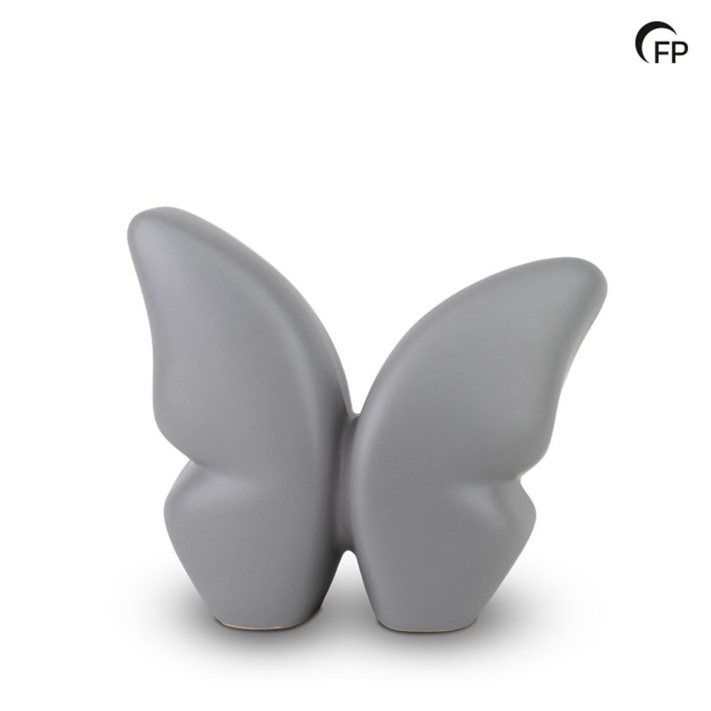 KU 073 M Keramische medium urn Butterfly