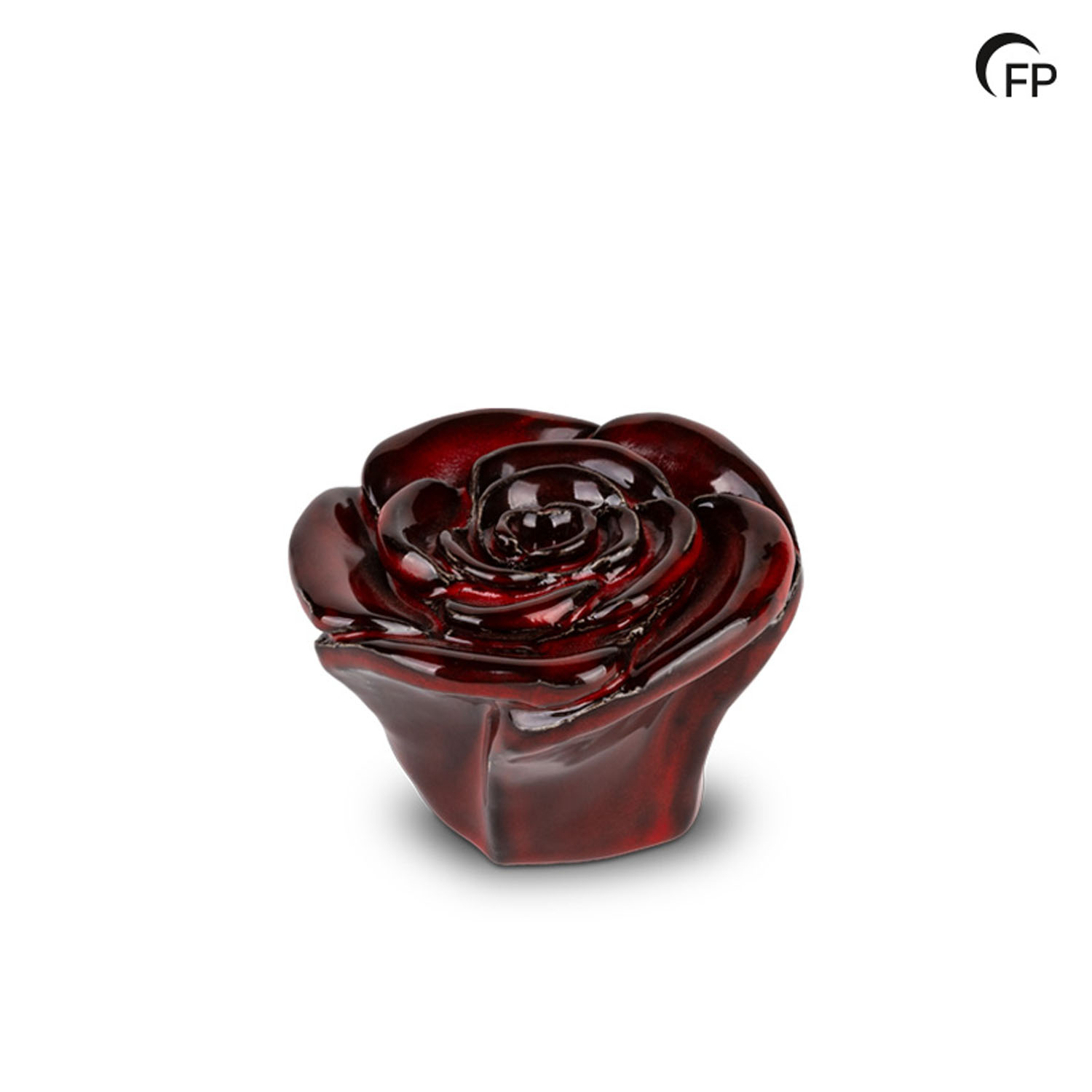 FPU 077 Keramische kunst urn keepsake Rosa Donkerrood