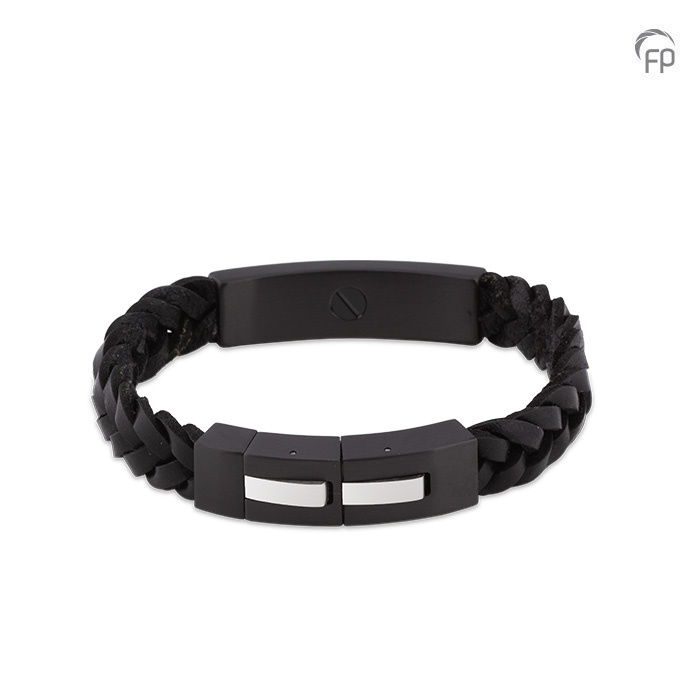 MOL 208 Armband Leder en RVS