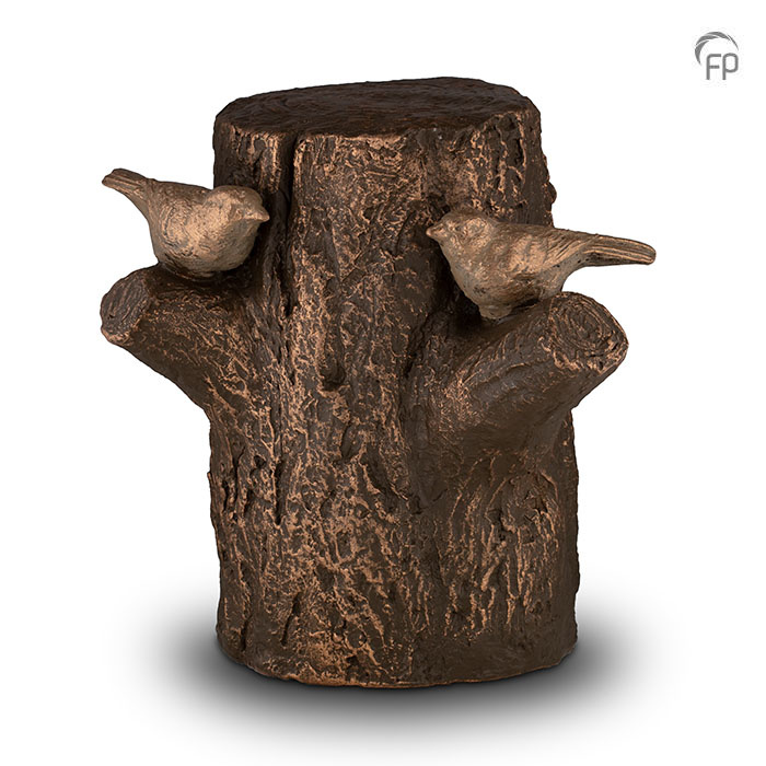 UGK 087 B Keramische urn brons Levensboom