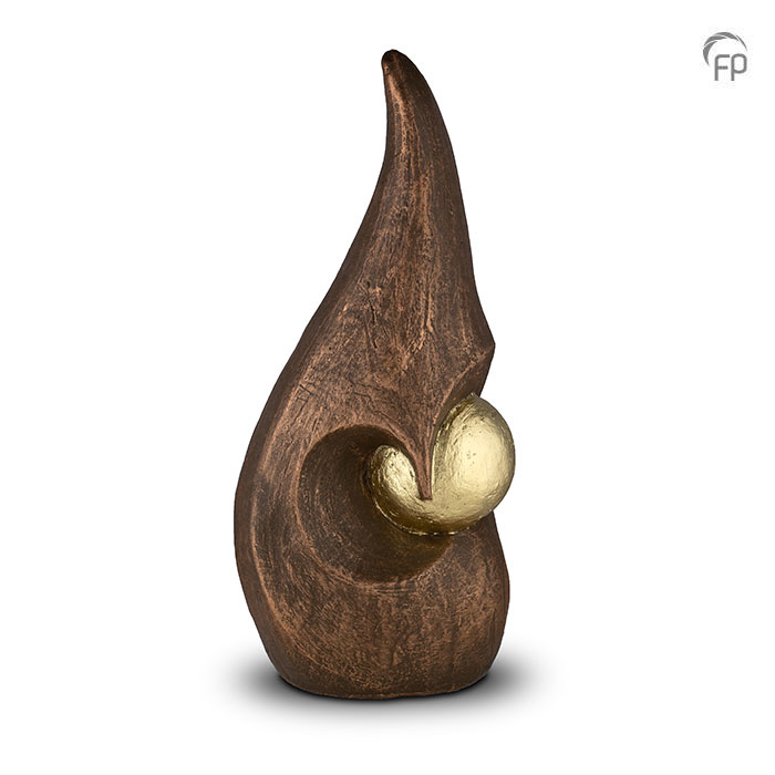 UGK 094 B Keramische urn brons Eeuwig leven